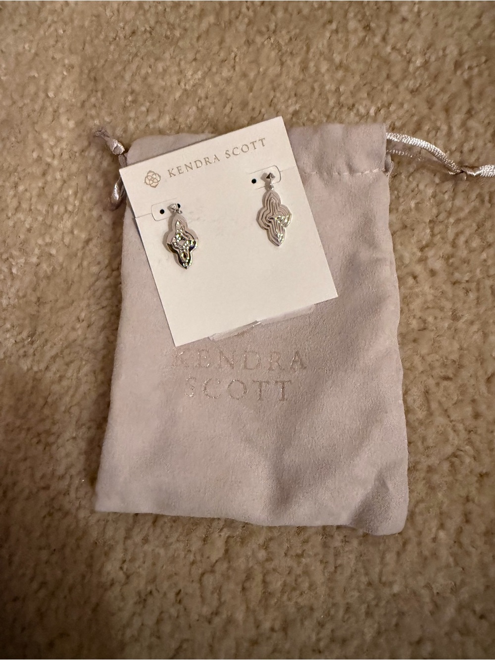 Kendra Scott Silver Sculpted Drop Earrings - Silver